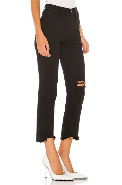 LEVI'S 724 High Rise Straight Crop in Black Pixel | REVOLVE