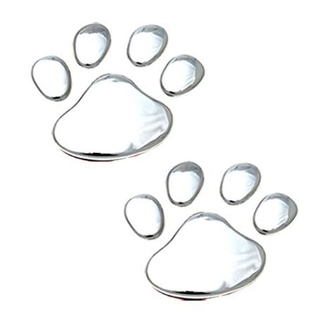 Alcoa PrimeSilvery Footprint Pattern Auto Badge Emblem Sticker : Amazon ...