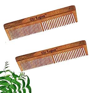 Buy The Legend Organic Neem Wood Comb, Pack of 2 Online at Low Prices ...