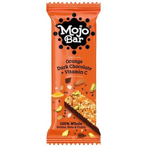 Mojo Bar Snack Bar - Orange, Dark Chocolate + Vitamin C, 32 g – Fetch N Buy