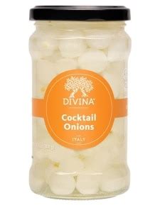 Cocktail Onions - 10.6 oz (300 Grams) - Divina | PureFormulas