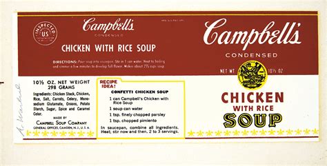 Printable Campbell's Soup Label - Printable Word Searches
