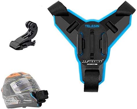 Action Pro Helmet Chin Mount Strap with J Hook Compatible with All ...