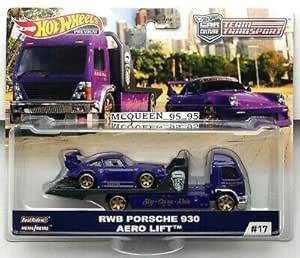Buy Hot Wheels RWB Porsche 930 Aero Lift Team Transport Toy (Blue ...