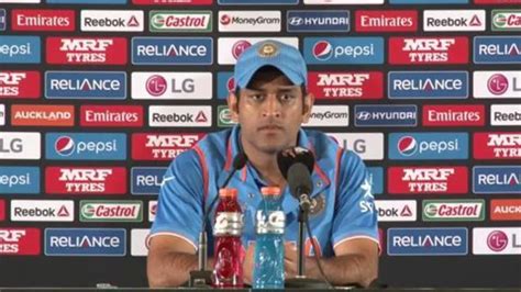 M39 India v Zimbabwe Post Match Press Conference - Mahendra Singh Dhoni ...