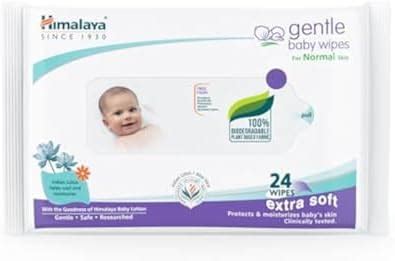 Himalaya Shishu Anand Baby Wipes with Aloe Vera & Licorice, 72 Wipes ...