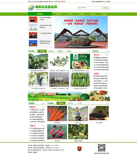 绵阳市农业信息网-电子政务-绵阳动力网站建设