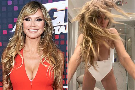Heidi Klum teases nip slip while wearing sexy bodysuit