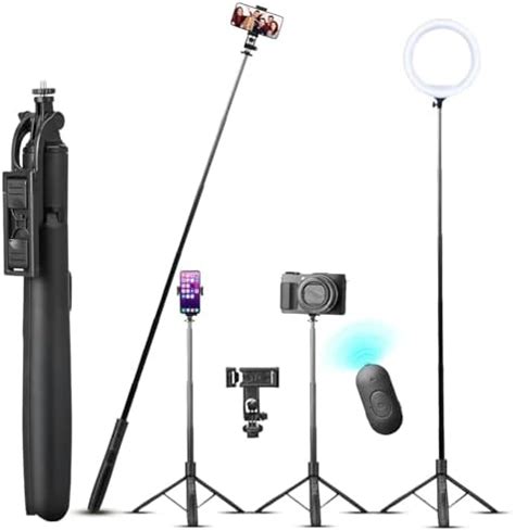 TechMaven Selfie Stick Tripod Stand for Mobile 360 Rotation | 62" | 1/4 ...