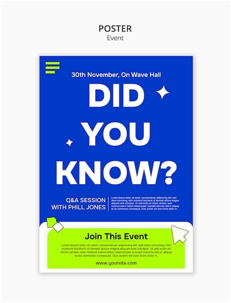 Event Poster Format 的图像结果