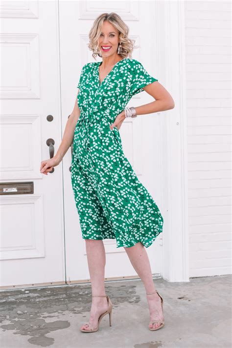 Green Spring Midi Dress - Straight A Style