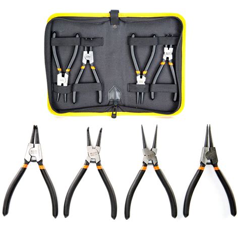 Buy KOTTO 4 Pack Set 7 Inches Snap Ring Pliers Set Heavy Duty Internal ...