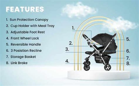 Chocolate Ride Baby Stroller & Pram - Reversible Handle