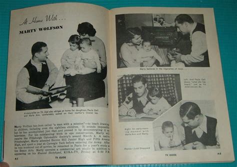 1955 TV PITTSBURGH TV GUIDE ARTICLE~MARTY WOLFSON Musical SketchPad ...