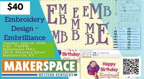 Embroidery Design with Embrilliance!, 130 North Seminary Street ...