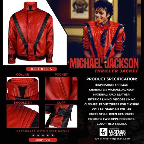 Michael Jackson Thriller Jacket | Red Style - Hleatherjackets