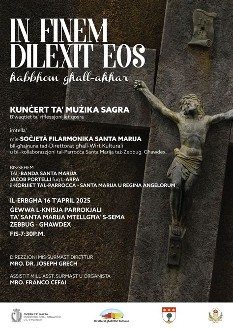 Kunċert Mużikali - In Finem Dilexit Eos, Zebbug, Gozo, Victoria, 16 ...