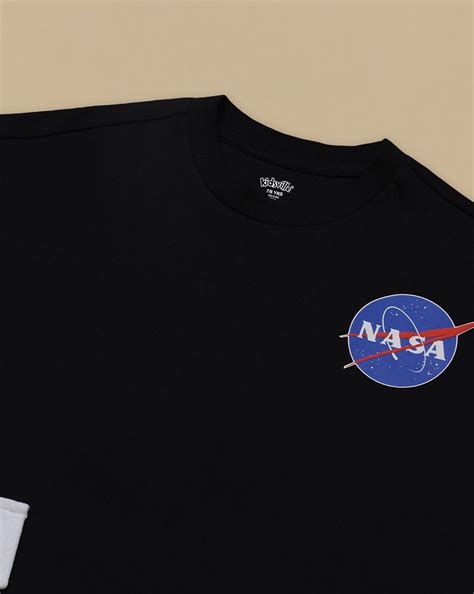 Nasa Printed Oversized Fit Tshirt With Pouch Pocket For Boys – Kidsville