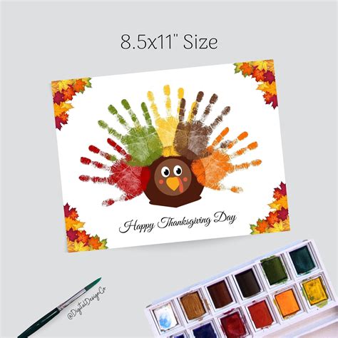 Happy thanksgiving handprint art turkey handprint craft kids baby ...