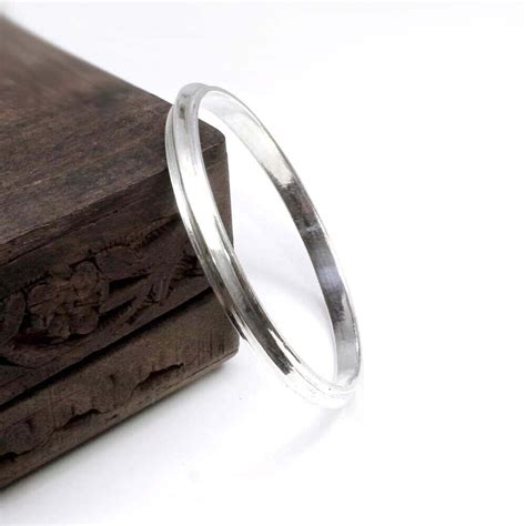 Jointless Pure Silver Men's solid casting bangle Sikh Kada – Karizma Jewels