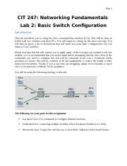 Image result for Netacad Lab Basic Switch Configuration