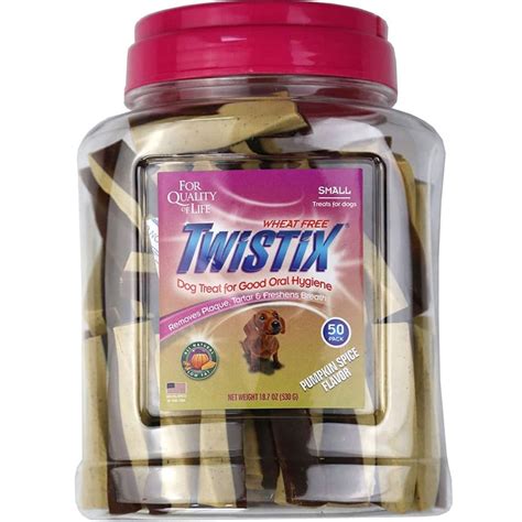 Buy NPIC Twistix Pumpkin Spice Canister Dog Treats online at Supertails.com