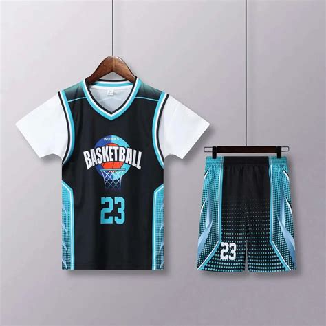 Children's Basketball Jersey Set: 23 Fake Two Piece Uniform, Boy & Girl ...