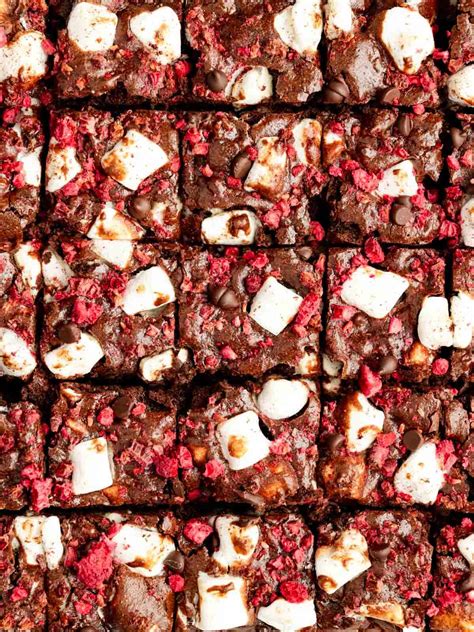 Rocky Road Brownies Recipe - Eat Fresh Glow