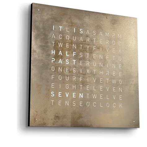 QLOCKTWO EARTH 45 CREATOR'S EDITION SILVER & GOLD - CLASSIC | QLOCKTWO