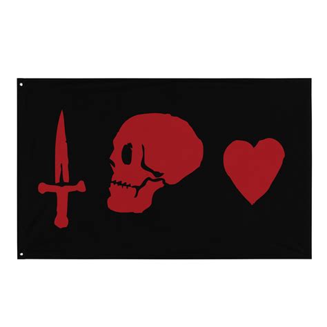 1. Captain Charles Vane Flag, Black Sails Inspired, Pirate Decor ...