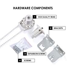 Kayra Decor Roller Blinds Brackets Accessories with Hook Control, End ...