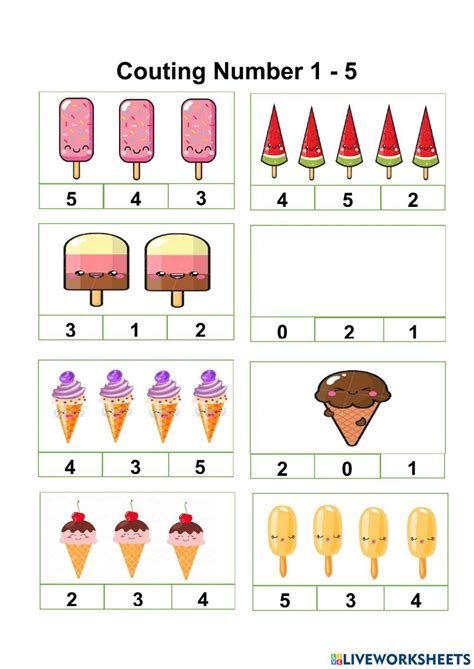 Image result for Numbers 1-5 Counting