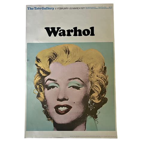 Original Andy Warhol Marilyn Monroe 1971 Poster for Tate Museum For ...