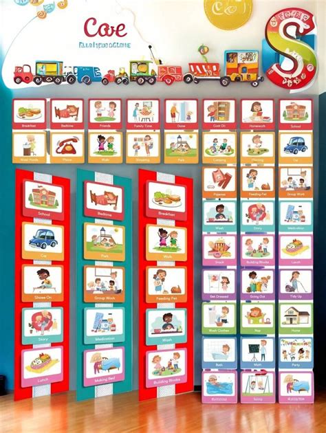 Calendrier visuel pour enfants, aide visuelle non verbale pour la ...