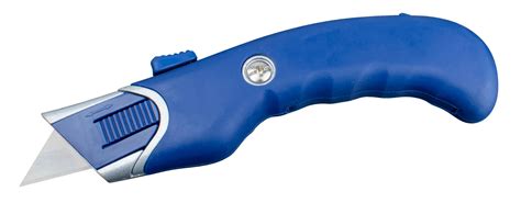 Auto-Retracting Utility Knife w/Ergonomic Comfort Grip Blade Storage ...