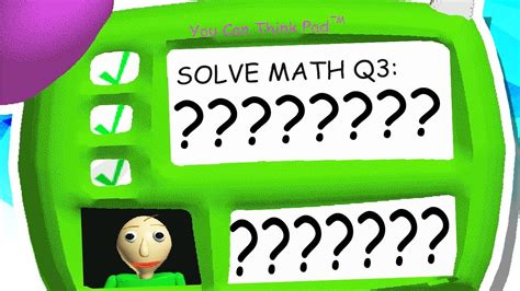 Image result for Baldi Basics Hard Question