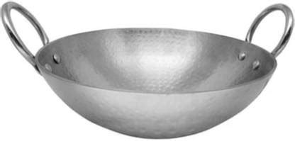 IASPRODUCTS STAINLESS STEEL KADAI WITH HEAVY GUDGE DESIGN WITH HANDLES ...