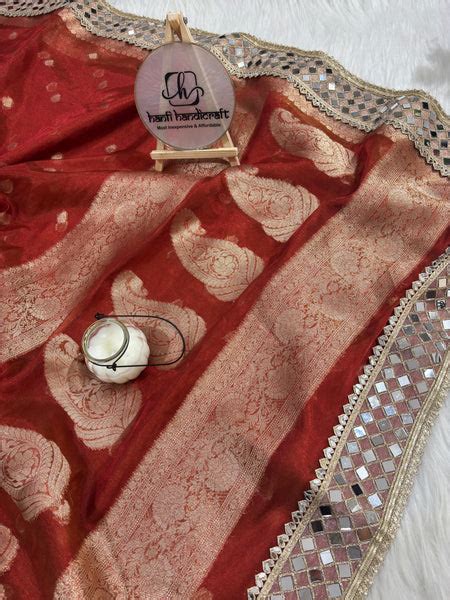 Banarasi Tissue Sarees | Most Elegant & Beautiful Tissue Sarees – Hanfi ...