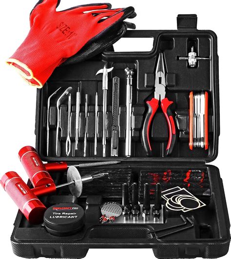 Buy AWELCRAFT Heavy Duty Tire Repair Tools Kit - 108 PCS Set Truck Tool ...