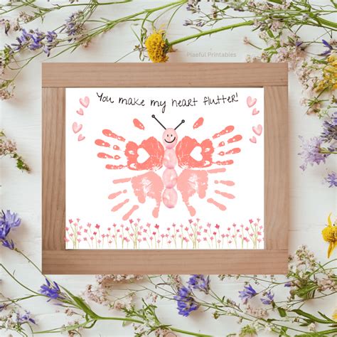 Beautiful Butterfly Handprint Craft - Printable Template