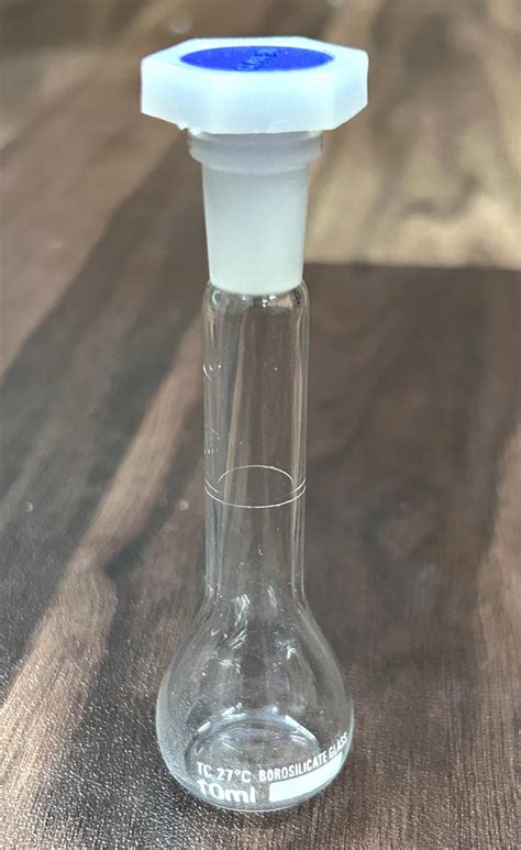 DT SCIENCE HOUSE Borosilicate glass volumetric measuring flask 10ml ...