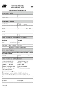 Fillable Online Ignition Interlock Device (iid) Installation & Removal ...