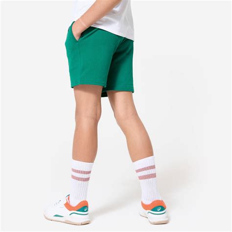 Multisport Kid's Cotton Shorts 500 - Alpine Green