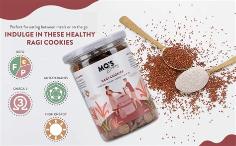 Mo's Gluten-Free Ragi Cookies, 200G| Multi Grain Cookies | Healthy Diet ...