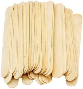 Shills Professional 100pcs Wooden Disposable Wax Knife Spatulas Strips ...