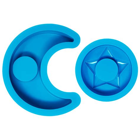 The Mould Story - Crescent Moon & Star Tealight Holder Moulds Value Pack