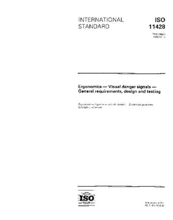 ISO 11428:1996, Ergonomics - Visual danger signals - General ...