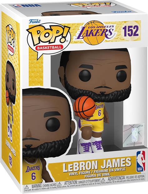 Amazon.com: Funko Pop NBA: Los Angeles Lakers - Lebron Lebron James ...