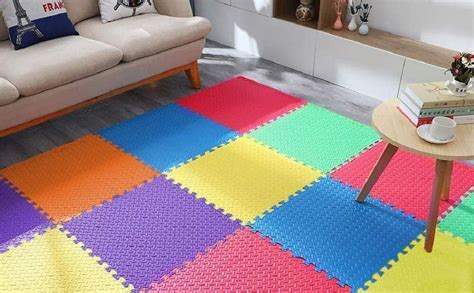Fitness Guru Interlocking EVA Foam Padding, Non-Toxic Foam Mat Floor ...