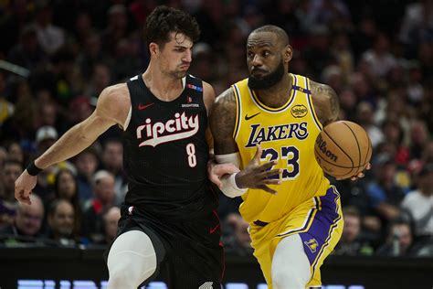 LA Lakers vs Portland Trail Blazers Predicted Starting Lineups and ...